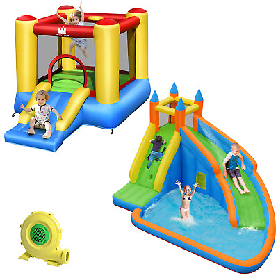 #ad Inflatable Slide Bouncer Jumper Bounce House amp; Water Slide with Blower 480W
