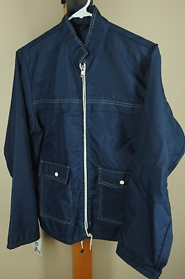 #ad Vintage Sears Men#x27;s Navy Nylon 80#x27;s Men#x27;s S Small Boy#x27;s XL Xlarge Jacket