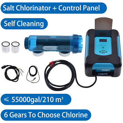 #ad Salt Water Pool Chlorine Generator System For intex Swimming Pool 55000 gallons