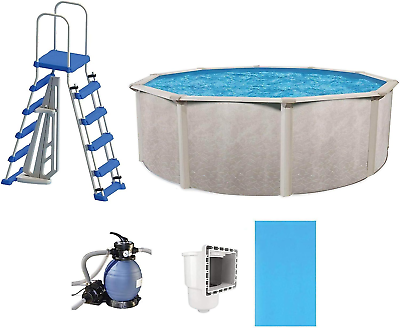 #ad #ad Aquarian Phoenix 15Ft X 52In above Ground Swimming Pool Pump and Ladder Kit wit