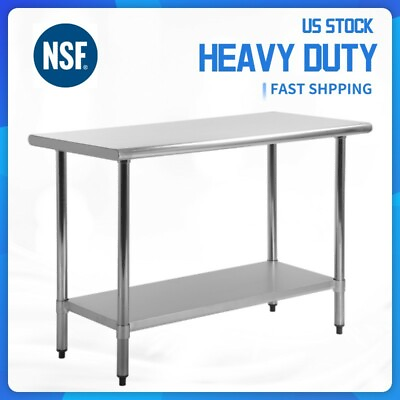 24quot; 36quot; 48quot; 60quot; Kitchen Work Table Stainless Steel Commercial Food Prep Table
