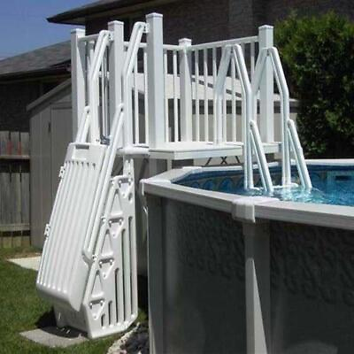 #ad #ad SD T Above Ground Pool Deck System 5#x27; x 5#x27; Vinyl Works Of Canada SD 5FTX5FT