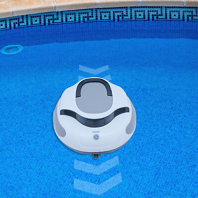 #ad #ad Cordless Robotic Pool Vacuum Automatic Pool Cleaner Self Parking LED Indicator