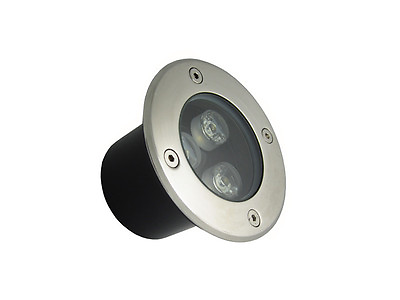 3W DC12v LED Outdoor Inground Light Uplighter Underground Lamp Round Pure White