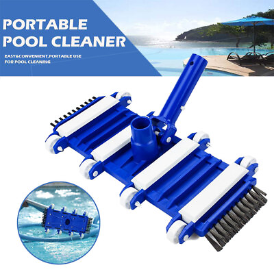 #ad US Swimming Pool Vacuum Cleaner Suction Head Pond Fountain Spa Cleaning Kit Tool