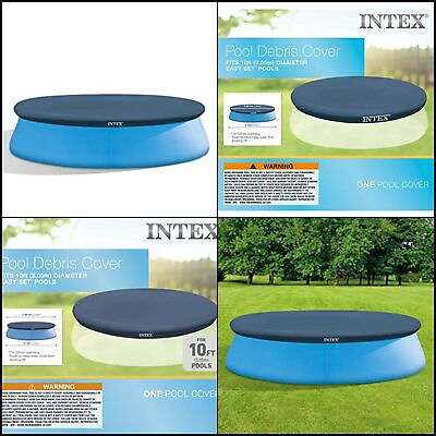 #ad Pool Cover Set Easy Round 10 Swimming Foot Debris 10 Foot Ground Above