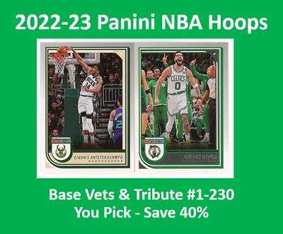 2022 23 Panini NBA Hoops Base Singles #1 230 You Pick Complete Your Set