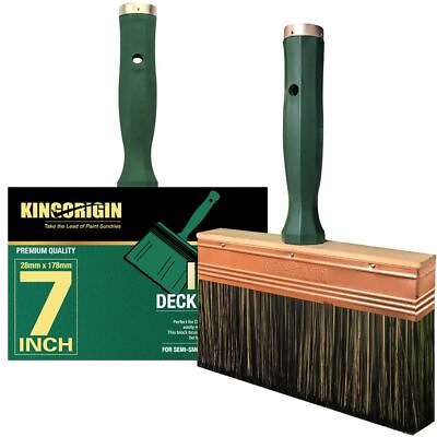 #ad 1 Piece Deck Stain Brush by 7 Inch Block Brush Paint Brush Heavy Duty Profes...