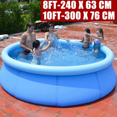 8 10FT Swimming Pool Garden Outdoor Inflatable Kids Child Pools Large Family