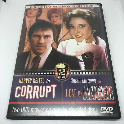 #ad Double Feature Harvey Keitel: Corrupt amp; Susan Hayward Heat Of Anger RARE DVD OOP