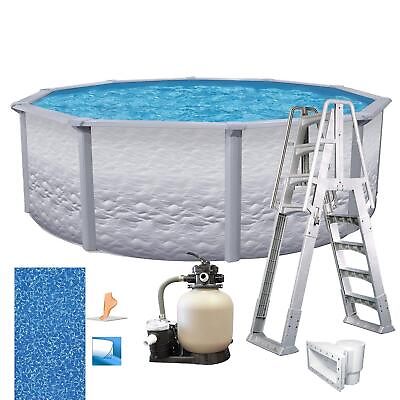 #ad #ad Laurel 18#x27; x 52quot; Round Above Ground Pool Package LESLIMA1852LES