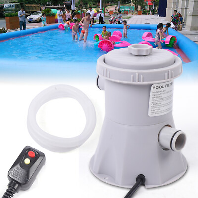 Electric Swimming Pool Filter Pump Above Ground Pools Cleaning Paddling Set USA