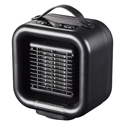 1000W Mini Space Heater 8quot;x7quot;x4quot;Electric Heater Fan Portable 3 Temperature Modes