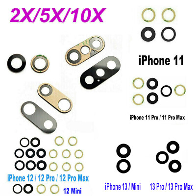 iPhone 14 13 12 11 Pro XS MAX XR X 8 7 Camera Glass Lens Replacement Lot Tape