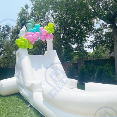 #ad #ad white 26x8x13ft Giant Inflatable Water slide with pool for summer sale