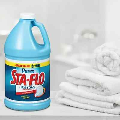 #ad Purex Sta flo Concentrated Liquid Starch 64 Oz Bottle