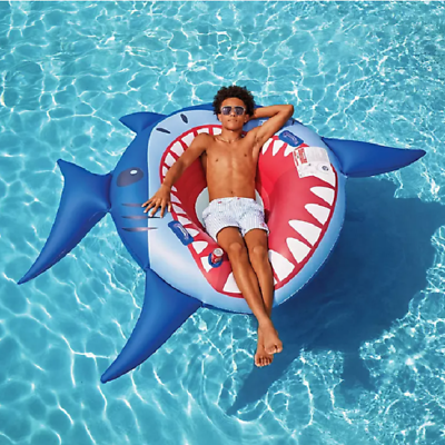 #ad 21591 56quot; Oversized Inflatable Pool Float Shark