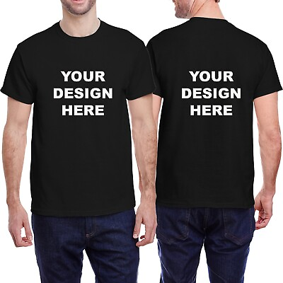 #ad Customize It Tee Unisex Personalized T Shirts Add Your Own Logo Photo or Text