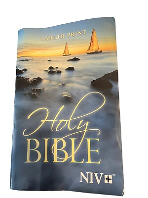#ad NIV HOLY BIBLE Larger Print With Camouflage Covers￼l