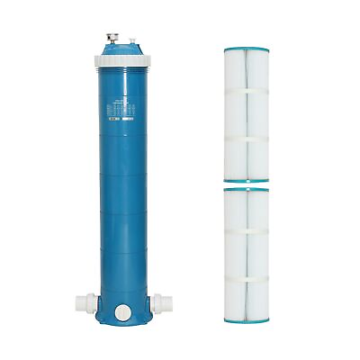 #ad Above Ground Cartridge Pool Filter System 200 sq.ftSwimming Pool Cartridge F...
