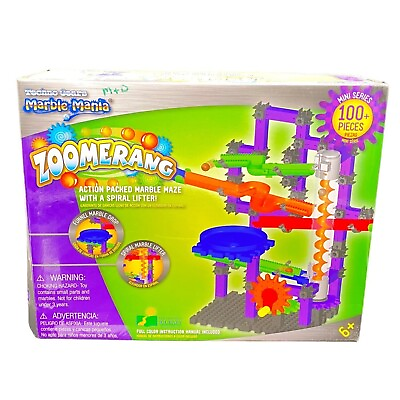 #ad Techno Gears Marble Mania Zoomerang Mini Series 100 pcs The Learning Journey Toy