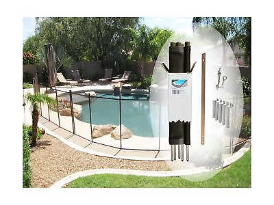 #ad Pool Fence DIY by Life Saver Fencing Section Kit 4 x 12 Feet Brown