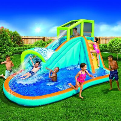 #ad #ad Inflatable Water Slide Huge Kids Pool 14 Feet Long by 8 Feet High Easy Set Up
