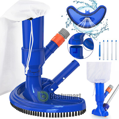 Swimming Pool Spa Suction Vacuum Head Cleaner Cleaning Pond Tool Kit Brushesamp;Net