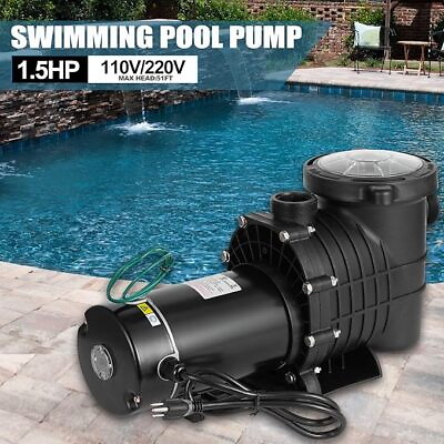 #ad #ad 1.5HP Swimming Pool Pump Motor for Hayward w Strainer Generic In Above Ground