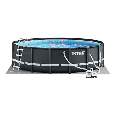 #ad #ad Intex Ultra XTR 16ft x 48in Outdoor Frame Above Ground Swimming Pool Set w Pump