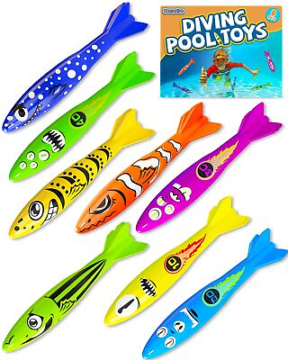 #ad #ad Pool Toys for Kids Ages 4 8 8 Pcs Diving Toys for Pool for Kids Summer Swim...