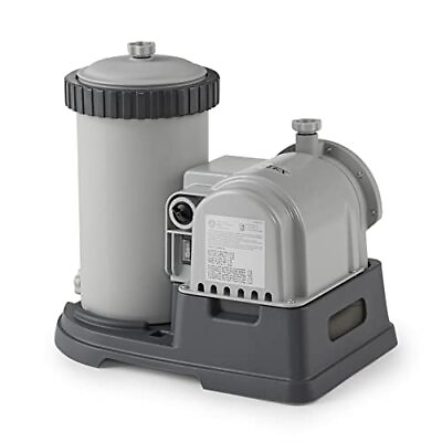 #ad #ad INTEX C2500 Krystal Clear Cartridge Filter Pump 2500 Gallons Per Hour Gray