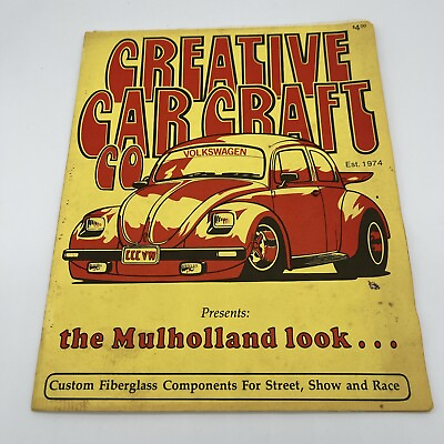 #ad Vintage Brochure Creative Car Craft Co VW Volkswagen Bug Custom Fiberglass Parts