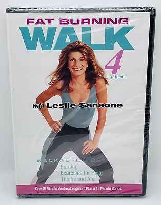 #ad #ad Leslie Sansone Fat Burning Walk 4 Miles DVD. Walkaerobics With Leslie Sansone.