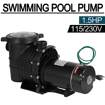 #ad 1.5HP 115 230V Swimming Pool Pump Motor Hayward w Strainer In Above Ground