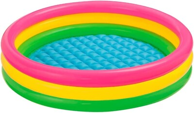 #ad Intex Crystal Rainbow Inflatable Swimming Pool 45quot; x 10quot;