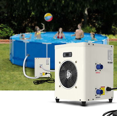 1433BTU Electric Pool Heater with Titanium Heat Exchanger 110V Up to 2700 Gal