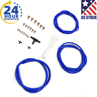 #ad Engine ROOM Silicone Air Vacuum Hose Dress Up Kit BLUE For TOYOTA
