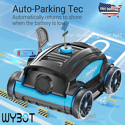 #ad WYBOT Cordless Robot Pool Vacuum Cleaner Auto Parking for Above In Ground Pools
