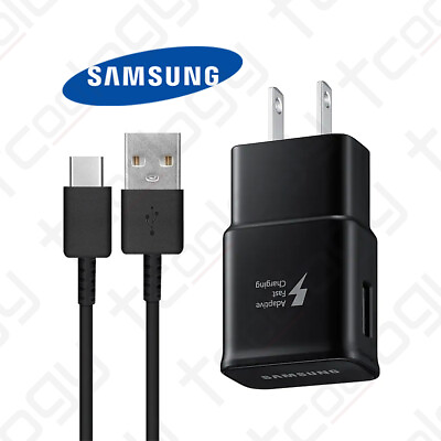 #ad Original Samsung Galaxy A51 A14 A13 5G A03S A12 15W Fast Charger amp; USB C Cable