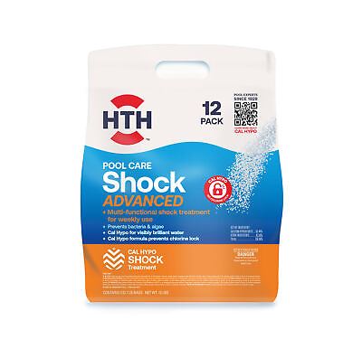 1lbs Pack of 12 Pool Care Shock Advanced for Swimming Pools
