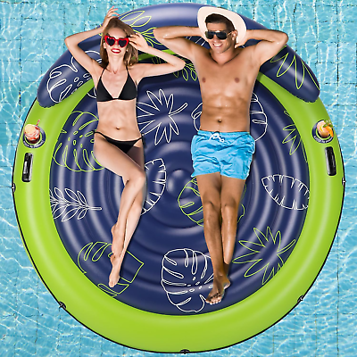#ad Pool Floats Adults Tanning Pool Lounger Inflatable Pool Floaties Water Party Toy