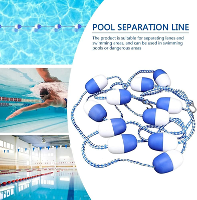#ad Swimming Pool Accessories 16.4’ Dividing Lanes Areas Floating Line Floats Safety