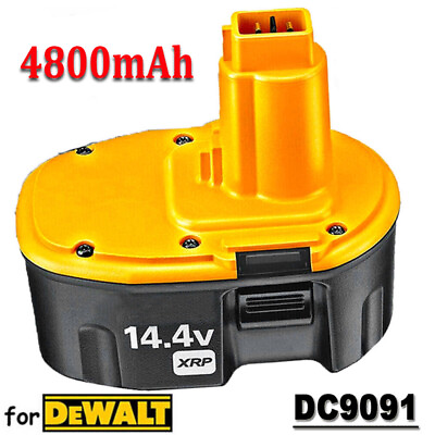 4800mAh 14.4Volt For DEWALT DW9091 XRP 14.4V NI MH DC9091 BATTERY DW9094 DW954