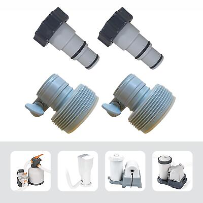 #ad Hose Adapters Pool Drain Pump Adapter Parts for above Ground Swimming Pool