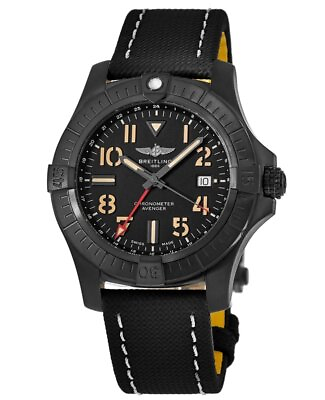New Breitling Avenger Automatic GMT 45 Night Mission Men#x27;s Watch V32395101B1X3
