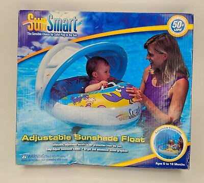 Sun Smart Baby Pool Float Canopy Inflatable Swimming Floats 6 18 Mon Sunshade