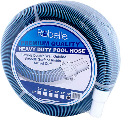 #ad Robelle Premium 770H Swimming Pool Vacuum Hose 50#x27; x 1 1 2quot;