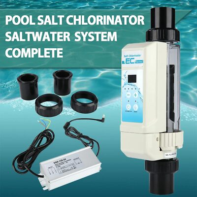 #ad Salt Chlorine Generator Pool Water Salt Chlorinator System Up to 26K 110V 220V