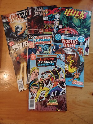 #ad Lot Of 8 Vintage Comics: DC And Marvel